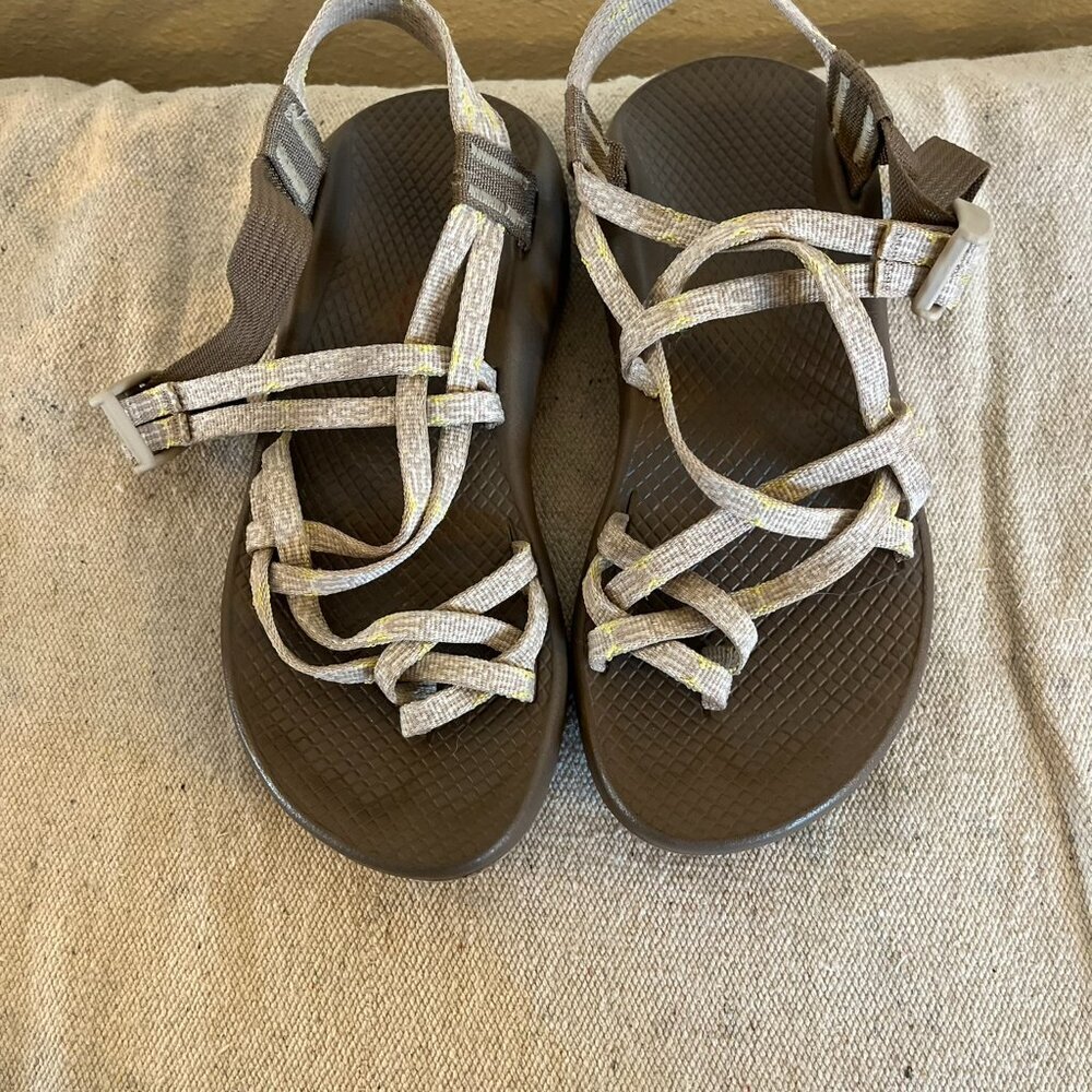 Chaco Women's Strappy Sandals in Brown and Beige - Picture 2 of 8